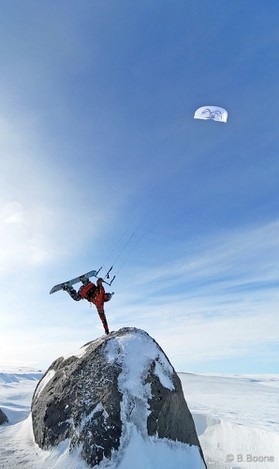 Guillaume Chastagnol - snowkite en Islande