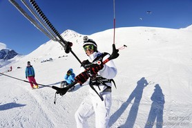 Laurent Sublet - Snowkite Masters 2012 - col du Lautaret (05) France