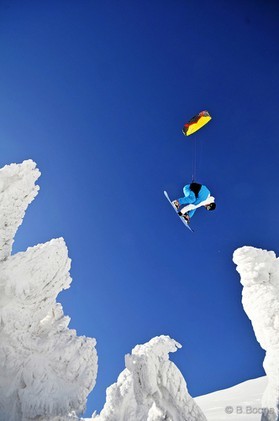 Johann Civel - Snowkite en Bosnie - Jahorina