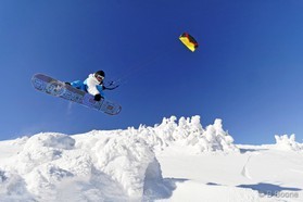 Johann Civel - Snowkite en Bosnie - Jahorina