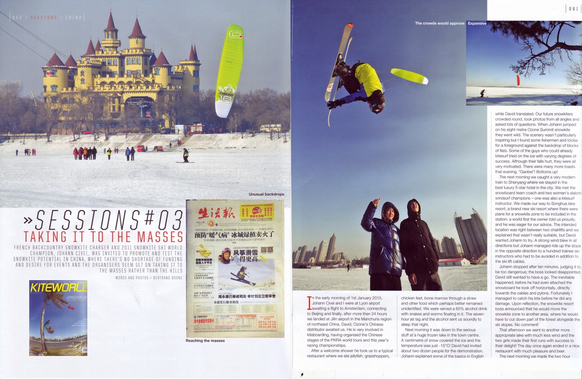 kiteworld-78-Snowkite en Chine janvier 2015 rider: Johann Civel 