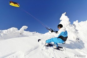 Johann Civel - Snowkite en Bosnie - Jahorina