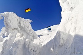 Johann Civel - Snowkite en Bosnie - Jahorina