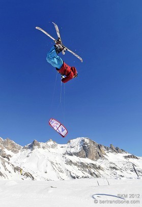 Bjorn Kaupang - Snowkite Masters 2012 - col du Lautaret (05) France