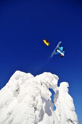 Johann Civel - Snowkite en Bosnie - Jahorina