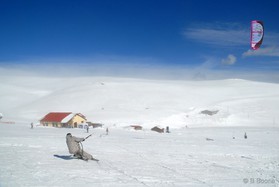 fabio ingrosso - snowkite en Grece - kaimaktsalan