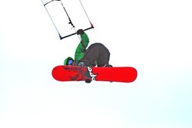 Matt Blanchard-snowkite en Norvege 2006