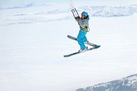 Fabio Ingrosso - snowkite en Macedonia - Popova Shapka