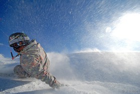 fabio ingrosso - snowkite en Grece - kaimaktsalan