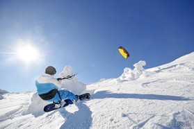 Johann Civel - Snowkite en Bosnie - Jahorina