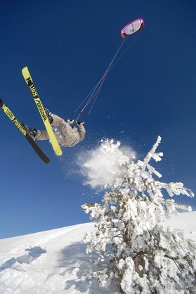 fabio ingrosso - snowkite en Grece - kaimaktsalan