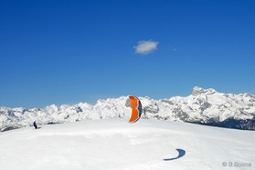 snowkite en Slovénie -Vogel - johann Civel