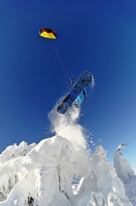 Johann Civel - Snowkite en Bosnie - Jahorina