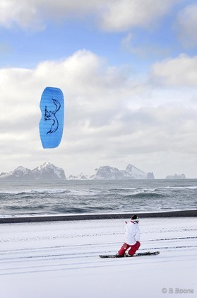 Jérome Josserand - snowkite en Islande
