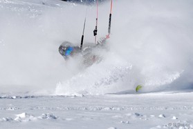 fabio ingrosso - snowkite en Grece - kaimaktsalan