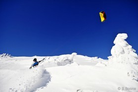 Johann Civel - Snowkite en Bosnie - Jahorina