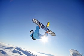 Johann Civel - Snowkite en Bosnie - Jahorina