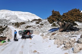 Trip Snowkite - Kitesurf en Crête (GR).Costis Charalampakis et Johann Civel .Trip Snowkite - Kitesurf en Crête (GR).montagne; Lefka-Ori