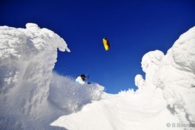 Johann Civel - Snowkite en Bosnie - Jahorina