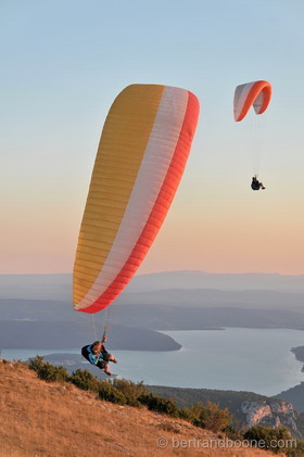 parapente dans le verdon