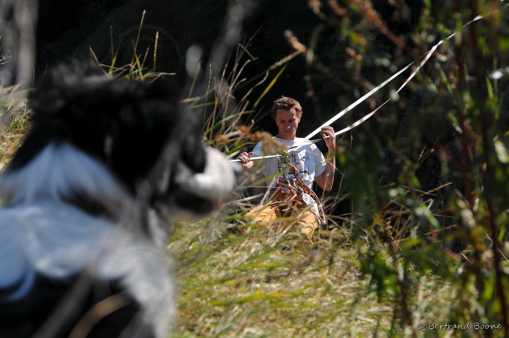Slackline au Chazelet - La Grave - Hautes Alpes - France