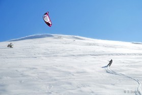 fabio ingrosso - snowkite en Grece - kaimaktsalan
