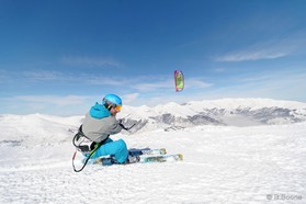 Fabio Ingrosso - snowkite en Macedonia - Popova Shapka