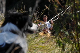 Slackline au Chazelet - La Grave - Hautes Alpes - France