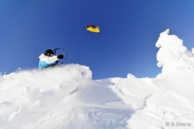 Johann Civel - Snowkite en Bosnie - Jahorina