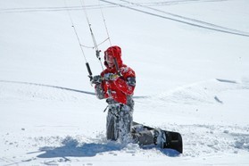 Ralf Groesel-snowkite en Norvege 2006