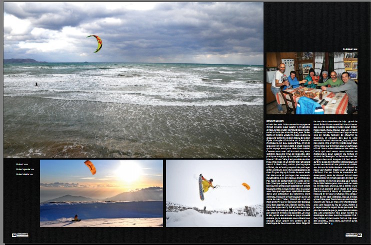 kiteboarder 93    Trip Crète   Riders: Didier Botta,Benoit Miquel,Cedric Joubert, Costis Charalampakis.